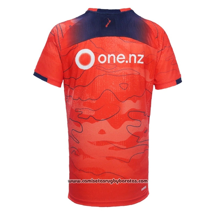 Camiseta Nueva Zelandia Warriors Rugby 2024 Entrenamiento Naranja